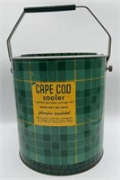 ROUND METAL GR PLAID CAPE COD GALLON COOLER