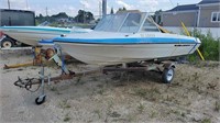 Vanguard 16ft Fiberglass Boat c/w Trailer,No Motor