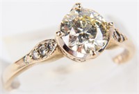 Jewelry 14kt Gold 1ct + Diamond Engagement Ring