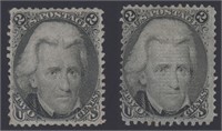 US Stamps #73 & 93 Mint No Gum CV $305