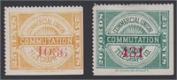 US Stamps #8T1 & 8T2 Mint CV $70