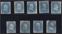 US Stamps #63 Used X 9 CV $405