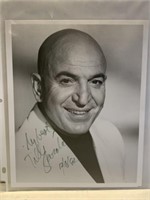 Telly Savalas Autographed 10x8 Photo