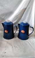 GSI Pioneer Enamelware Percolators (2)