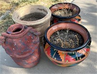 Southwest Decorative Outdoor Pots (4)