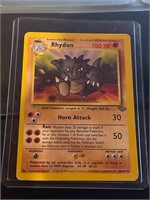 1999 Original OLD Rhydon Pokemon CARD
