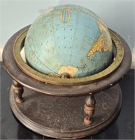 Vintage Terrestrial Globe Weber Costello Co