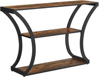 VASAGLE Console Table with Curved Frames and 2 Ops