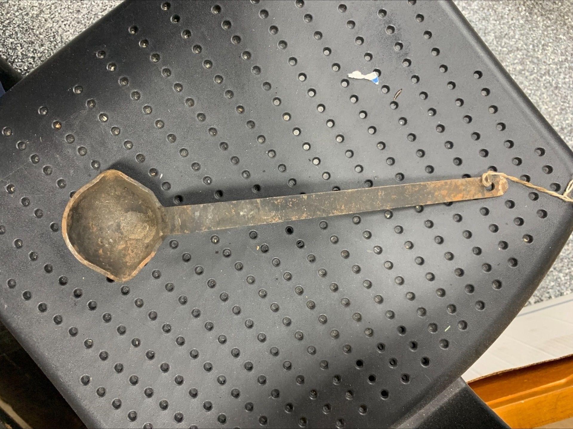 Cast iron spoon