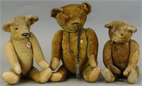 THREE LARGE AND JOINTED BEARS
