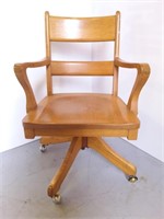 Bankers Oak Chair