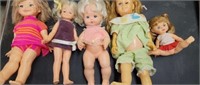 5 vintage DOLLS