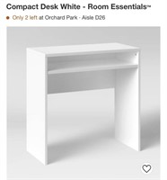 Room Essentials Compact Desk - White