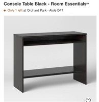 Room Essentials Console Table -Black