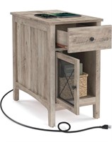 VASAGLE Side Table with Storage