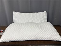 Two king size memory foam pillows