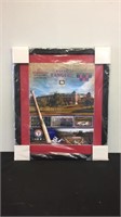 TX RANGER OFFICIAL PIECE OF THE GAME FRAMED WITH