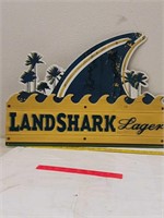 Land shark  metal sign