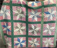 VTG. LEMOYNE STAR PATCHWORK QUILT