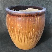 Nice Dripped Glazed Planter Pot
