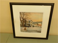 Farm Setting Framed Picture (21 x 21)
