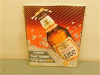 Molson Lite Beer Framed Advertising (16 x 19)
