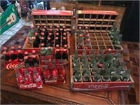 Coca-Cola Bottles in Wood & Plastic Crates