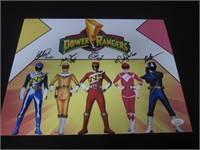 The Power Rangers Signed 8x10 Photo JSA COA