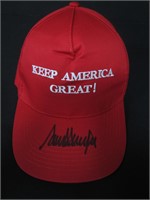 Donald Trump Signed Hat GAA COA