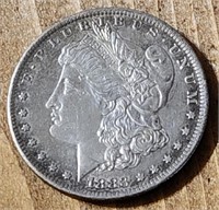 1883-0 Morgan Silver Dollar- May Have Been Cleaned