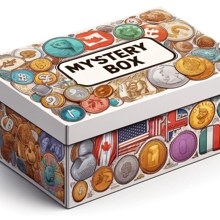 Coin & Banknote Mystery Box -A curated selection o