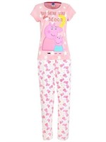 Women's Pepa Pig Mummy Pig Pajama Set, S