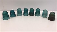 (8) Glass insulators.  A few do have chips.