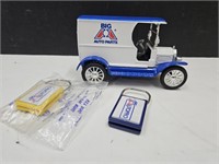 Die Cast Big A Auto Truck Bank  with 2 Keychains