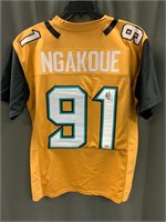 Autographed Yannick Ngakoue Jaguars Jersey