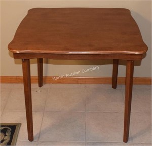 (G) 32x32" Stakmore Wooden Card Table