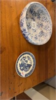 Wedgewood plate and Bybee bowl