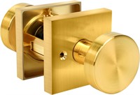 Brass Passage Door Knobs, Rectangle (Passage)