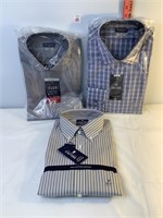 Mens Van Heusen & Stafford Shirts Sz 17 & 16.5