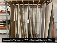 LOT, ASSORTED VENEER TO INCLUDE ARMOUR CORE WHITE
