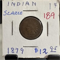 1879 INDIAN HEAD PENNY CENT SCARCE