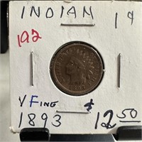1893 INDIAN HEAD PENNY CENT