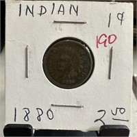 1880 INDIAN HEAD PENNY CENT