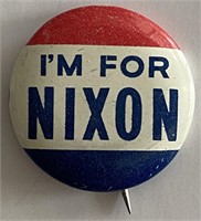 I'm For Nixon Presidential Campaign pin