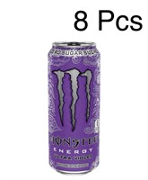 Pack of 8 Monster Energy, Ultra Violet, 473mL Cans