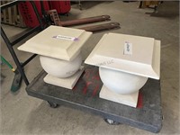 2 Stone Pedestals 18"x18"x18" WDD000556