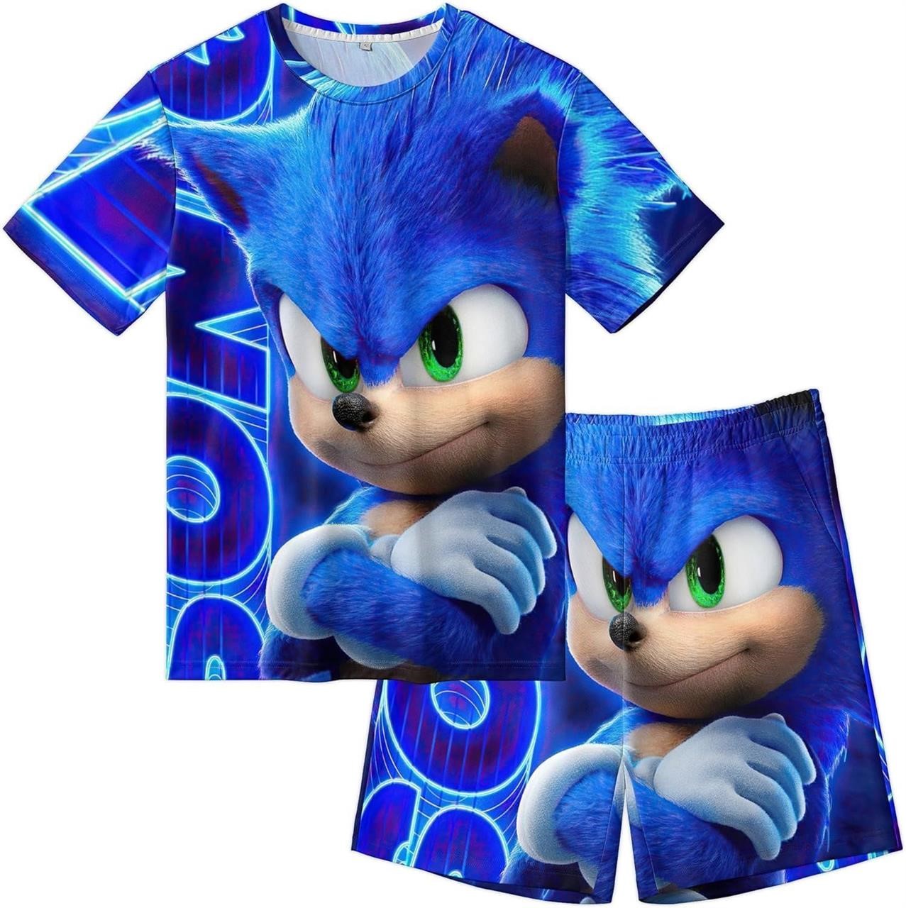 SONIC Short Sleeves And Shorts SIZE6-7