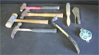 Hammers, Pry Bar, Vice Grips, Steel Brush