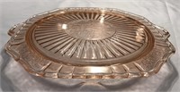 Mayfair Open Rose Footed Cake Plate