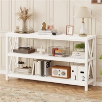 FATORRI Console Table for Entryway, Rustic Long